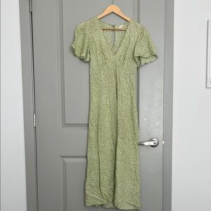 Billabong Green Patterned Maxi Dress